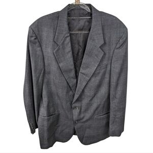 Oscar de la Renta Vintage Two Button Wool Blazer Sz 44